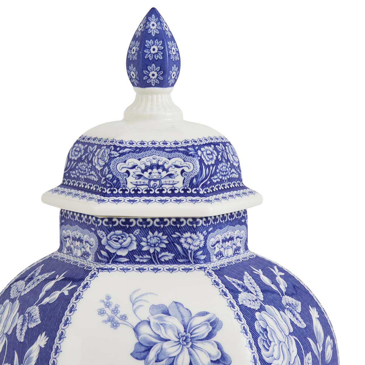 Blue Italian Floral Vase image number null